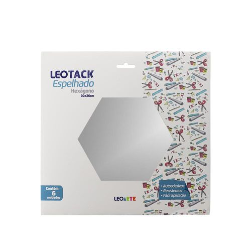 Leotack Espelhado Hexagonos 30Cm X 25Cm X 15Cm Conjunto C/ 6 Und Leoarte