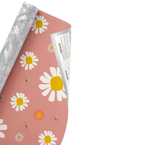 Plástico Adesivo Para Decoração Leotack Soul Garden Margarida 45 Cmx10M 80 Mic Rolo Leoarte