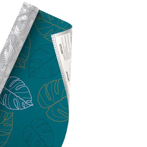 Plástico Adesivo Para Decoração Leotack Soul Garden Folha 45 Cmx10M 80 Mic Rolo Leoarte