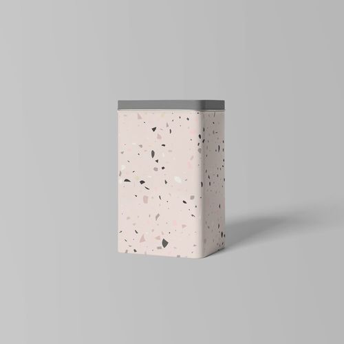 Plástico Adesivo Para Decoração Leotack Terrazo Rose 45Cmx10M 80 Mic Rolo Leoarte