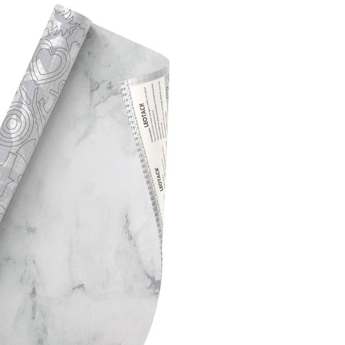 Plástico Adesivo Para Decoração Leotack Mármore 45Cmx10M 80 Mic Rolo Leoarte