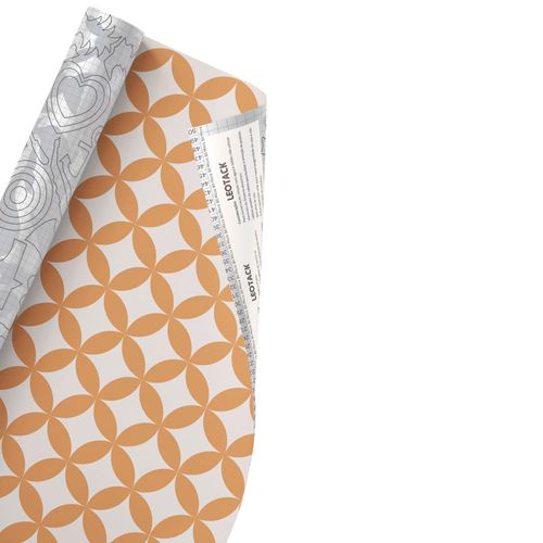 Plástico Adesivo Para Decoração Leotack Retrô 45Cmx10M 80 Mic Rolo Leoarte