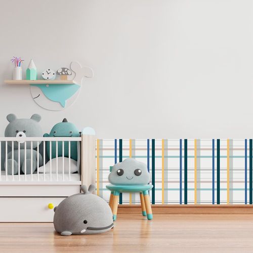 Plástico Adesivo Para Decoração Leotack Xadrez Color 45Cmx10M 80 Mic Rolo Leoarte