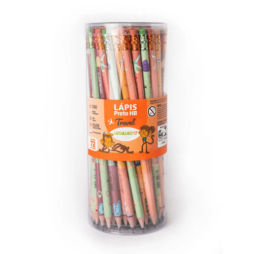Lápis Grafite Hb Travel Pote/72 Und Leoeleo