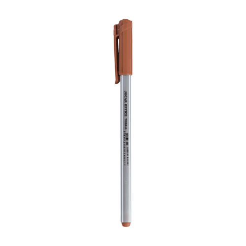 Caneta Esf.Triball Ponta Media 1.0Mm  Marrom Cx/12 Und Jocar Office
