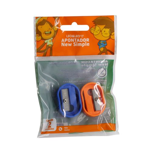 Apontador New Simple Cx/24 Blister/2 Und Leoeleo