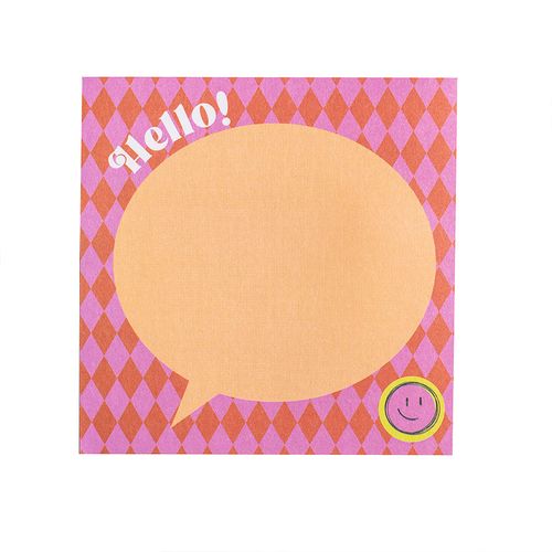 Bloco Adesivo Positive Vibes Losango 76Mmx76Mm 100F Cx/ 24 Blocos Leo Arte