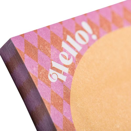 Bloco Adesivo Positive Vibes Losango 76Mmx76Mm 100F Cx/ 24 Blocos Leo Arte