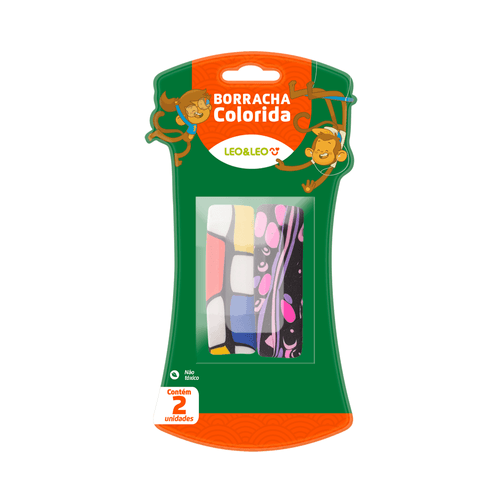 Borracha Colorida Blister Cx/24Blister/2Und Leoeleo