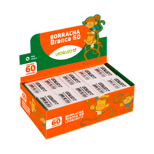 Borracha Branca 60 Caixa C/60 Und Leoeleo