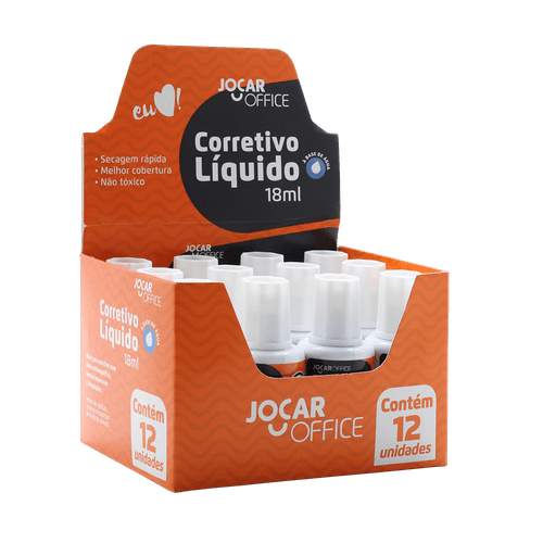 Corretivo Liquido Base De Agua 18Ml Cx/12 Jocar Office