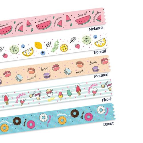 Washi Tape Food Trends 15Mmx5M 5 Und Leoarte