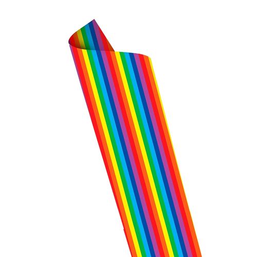 Placa Eva Estampa 40Cmx60Cm Arco Iris Pct/5 Folhas Leoarte