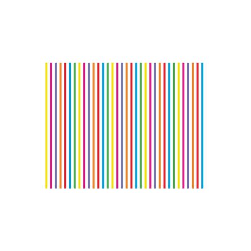 Placa Eva Estampa 40Cmx60Cm Listra Colorido Pct/5 Folhas Leoarte