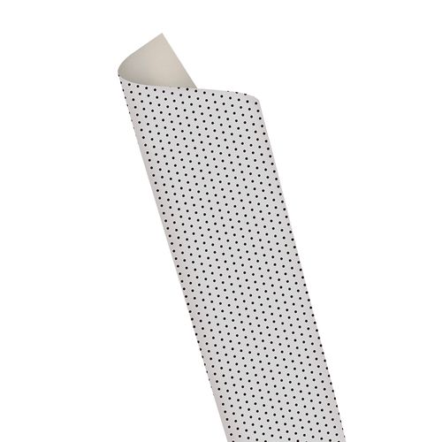 Placa Eva Estampa 40Cmx60Cm Mini Poa Branco/ Preto Pct/5 Folhas Leoarte