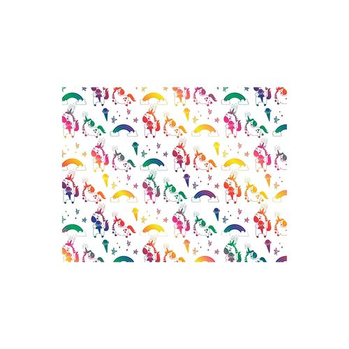 Placa Eva Estampa 40Cmx60Cm Furtacor Unicornio Pct/5 Folhas