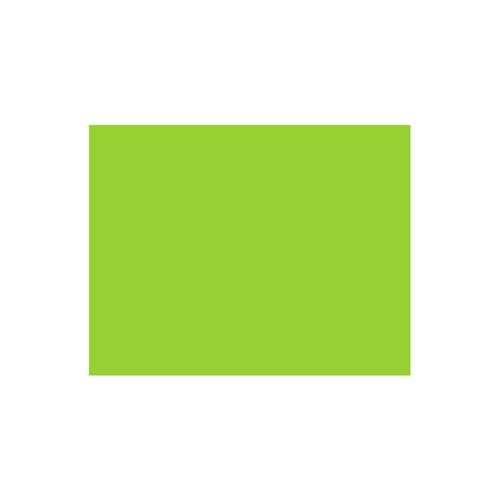 Placa Eva Color 40Cmx60Cm Verde Claro Pct/10Folhas Leoarte