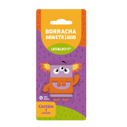 Borracha Monstrinho Caixa C/12 Blisters C/1 Und Leo E Leo