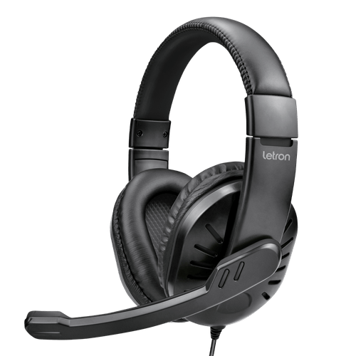 Headset Gamer Line Estereo Driver 40 Mm Ergonômico Cabo 3M Preto Letron