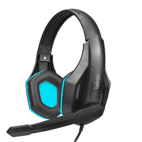 Headset Gamer Hive Estereo Driver 40 Mm Cabo 3M Preto E Azull Letron