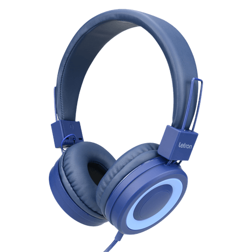 Headphone Circle Azul Estereo Driver 40 Mm C/ Fio 1,9M Letron