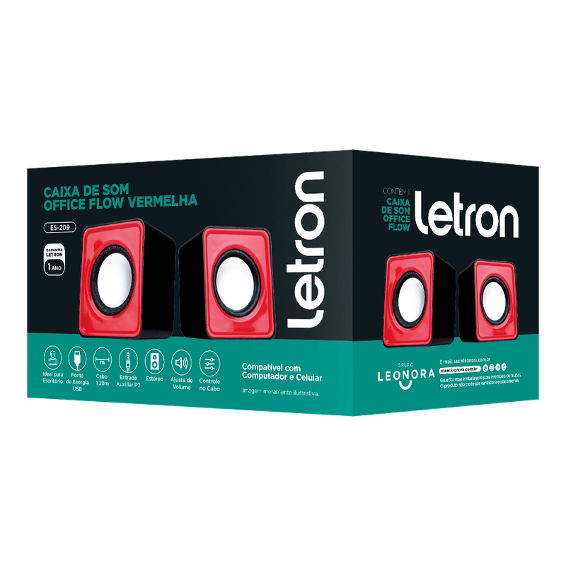 caixa-de-som-office-flow-vermelho-estereo-alto-falante-usb-letron-74502-2