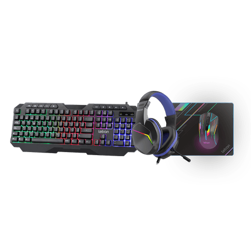 Combo Need Gamer Headset Mouse E Teclado Led Estereo Driver 40Mm Letron