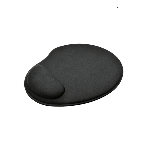 Mouse Pad Home Office Preto Emborrachado 27X19 Cm Ergonometro Letron