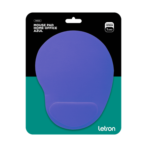 Mouse Pad Home Office Ergonomico Azul Letron