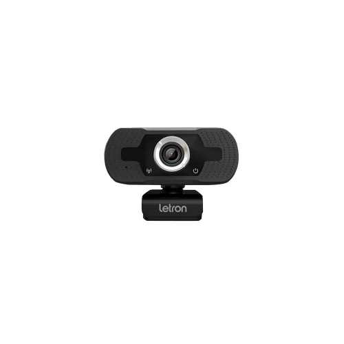 Webcam Hd Cyber Base Giratoria 360 Com Microfone Preto Letron