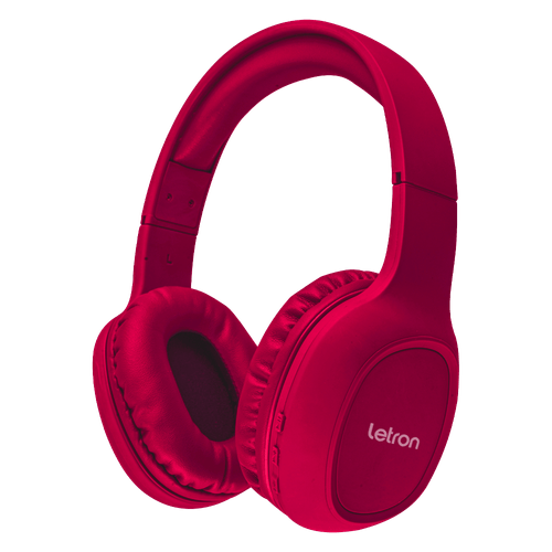 Headphone Sem Fio Colors Vermelho Estereo Bluetooth Driver 40 Mm Letron