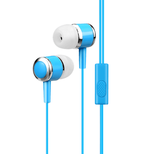 Fone De Ouvido Dot Azul Intra Auricular Com Fio E Microfone Letron