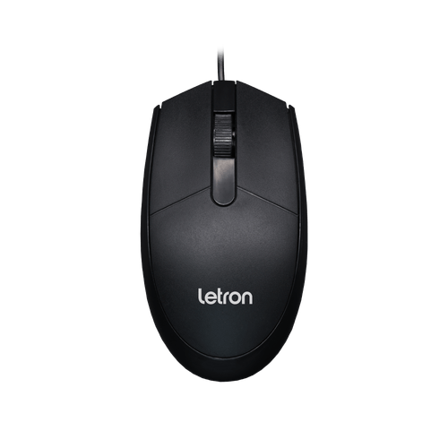 Mouse Óptico Letron 3 Botões Com 1600 Dpi, Usb Black Rat