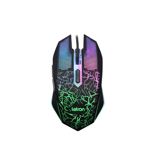 Mouse Gamer Letron Rgb Com 6 Bõtoes, 4 Switches Até 1600 Dpi Torn 1614