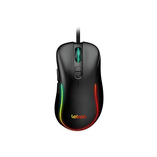 Mouse Gamer Letron Rgb 7 Botões, 4 Switches Até 7200 Dpi  L-Hero 1618B