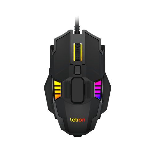 Mouse Gamer Rgb 6 Botões/ 4 Switches Até 3200 Iron Bot 1623 Letron