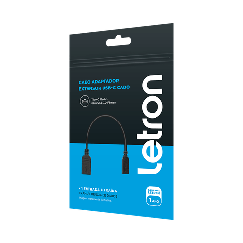 Cabo Adaptador Extensor Usb-C Cabo Letron