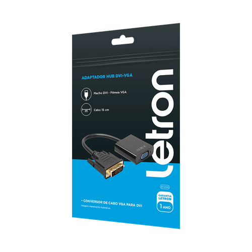 Adaptador Hub Dvi-Vga Letron