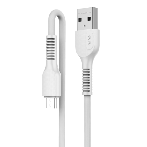 Cabo Micro Usb Letron Alta Resistência, Pvc, 2M - Branco Vq-D88