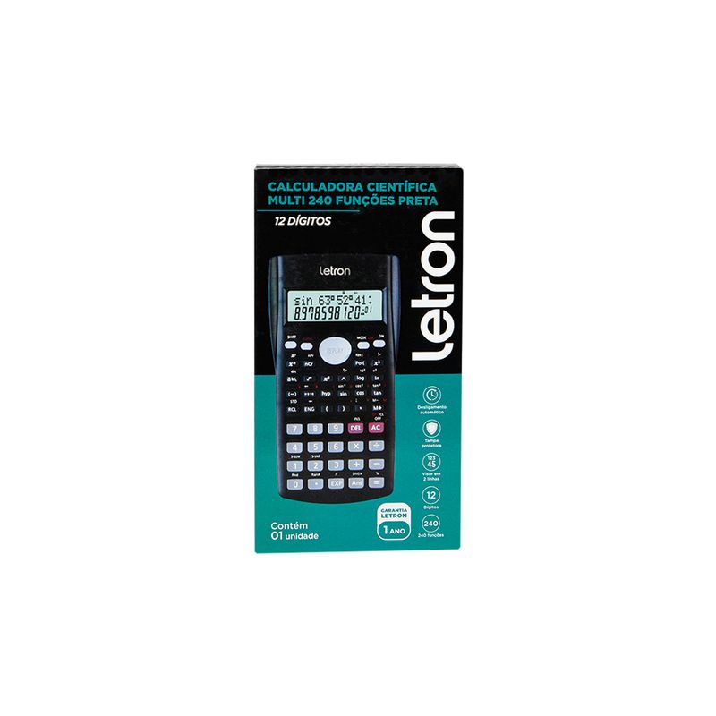 Calculadora Cientifica Padrão 12 Dígitos FX-82MS-2 Preto - Casio