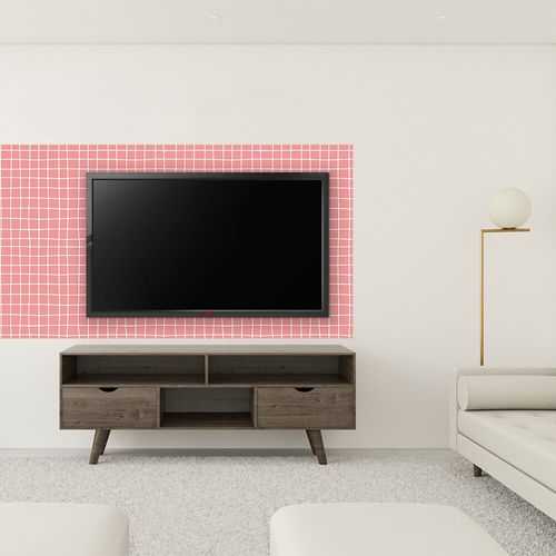 Plástico Adesivo Para Decoração Leotack Grid Assimétrico 45Cmx10M 80 Mic Rolo - Leoarte