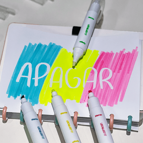 Marca Texto Apagável Blister C/4 Cores Leo E Leo