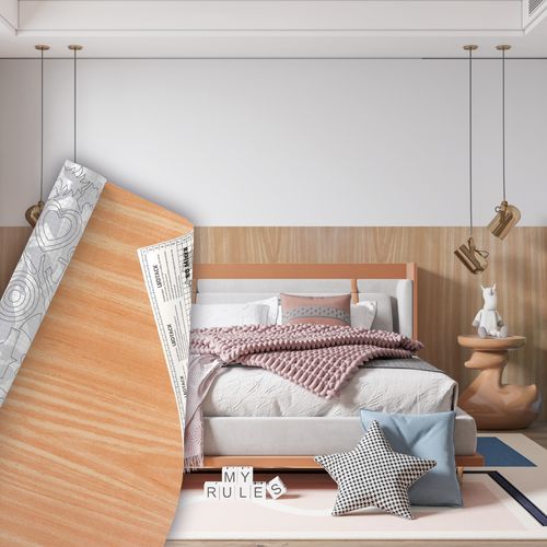 Plástico Adesivo Para Decoração Leotack Madeira Vinhático  45Cmx10M 80Mic Rolo Leoarte