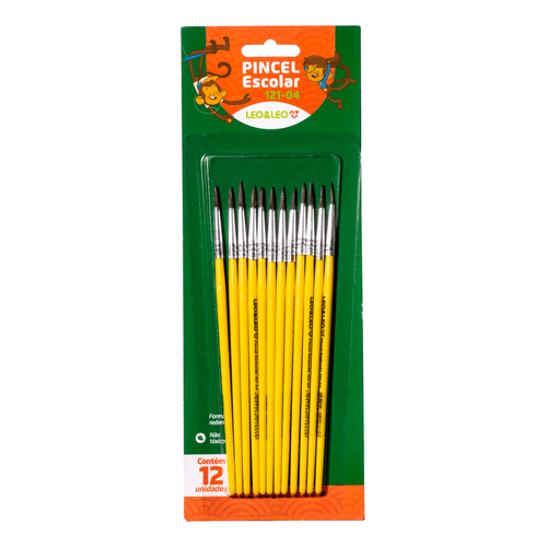 Pincel Escolar Redondo Ref.121-04 Pct/12 Leoeleo