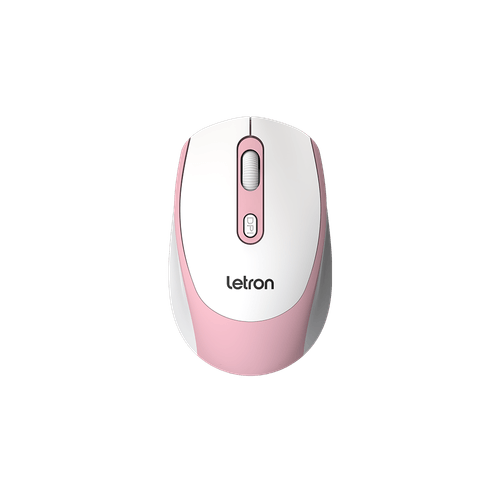 Mouse Sem Fio Letron 4 Botões, Bluetooth, 1600 Dpi Rosa Color Supreme