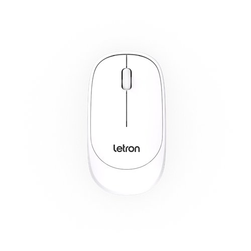 Mouse Sem Fio Letron, Compacto Com 3 Botões E 1000 Dpi Branco Color Fit