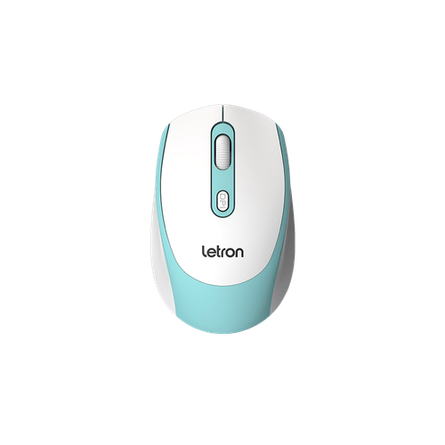 Mouse Sem Fio Letron 4 Botões, Bluetooth, 1600 Dpi Azul Color Supreme