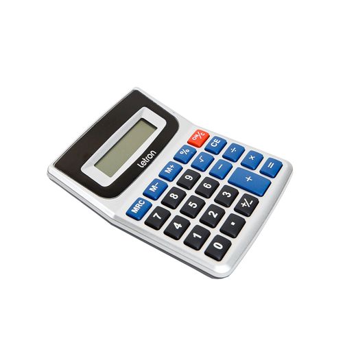 Calculadora De Mesa 8 Dígitos Prata Office- Letron