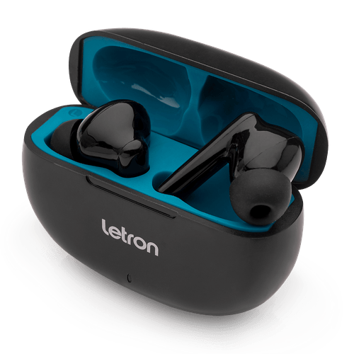 Fone De Ouvido Sem Fio Ocean Preto Plastico Reciclado Skim Letron