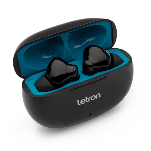 Fone De Ouvido Sem Fio Ocean Preto Plastico Reciclado Skim Letron